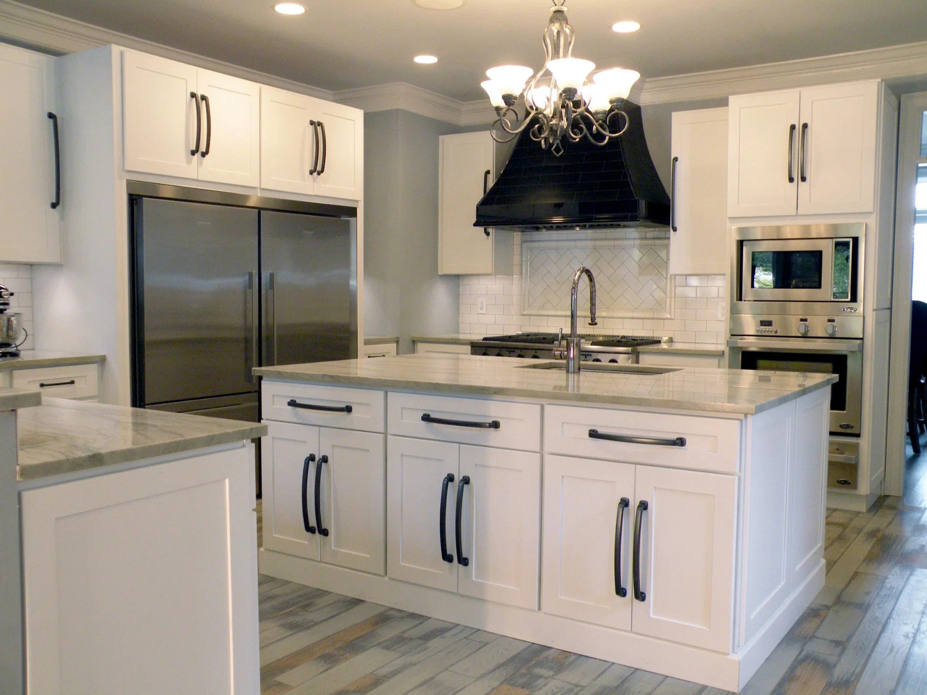 Kitchen Color Schemes with White Cabinet Shaker Framed Soft Closed