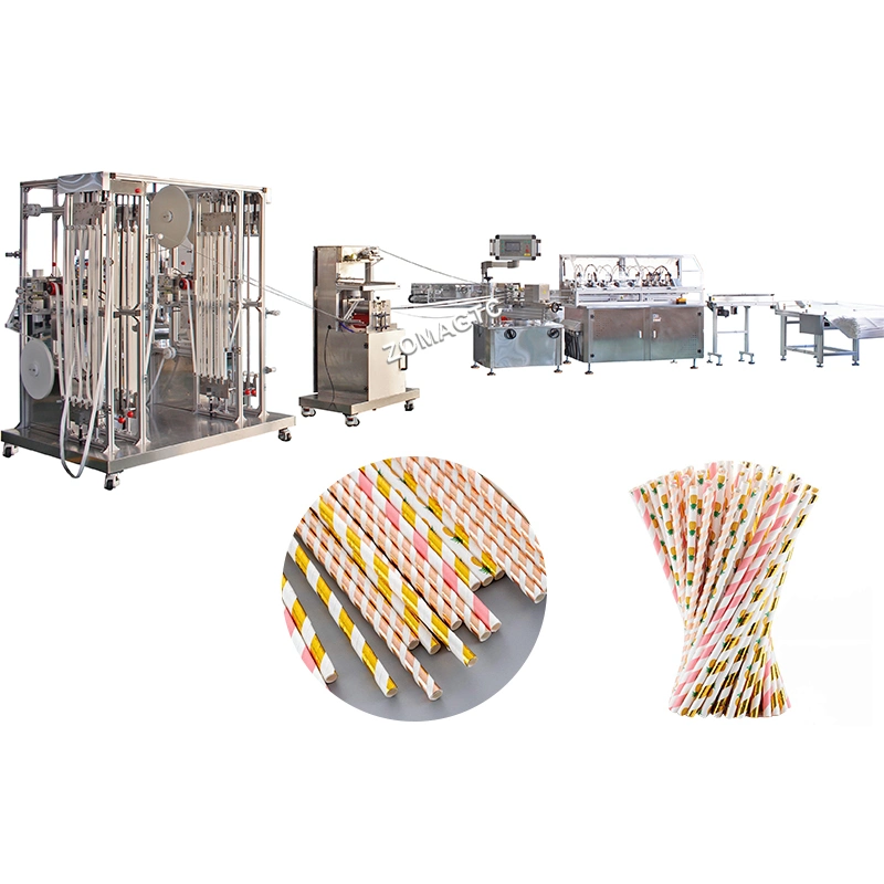 Fully Automatic novas palhetas de papel máquina de fazer palha potável máquina de corte de Velocidade Alta Papel máquina de formação de Palha