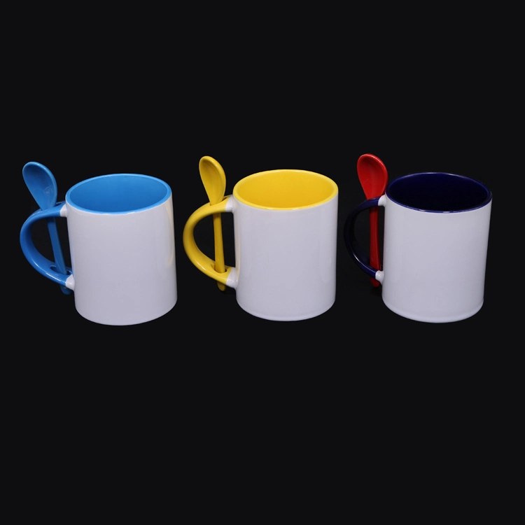 Café en céramique blanc vierge de qualité supérieure à motif personnalisé de 12 oz Mug pour cadeau de promotion