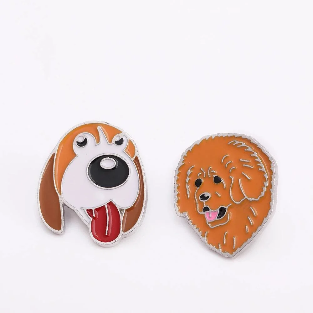 Funny Dogs Enamel Pins Brooch Clothes Metal Alloy Animal Pet Dog Styles Pins