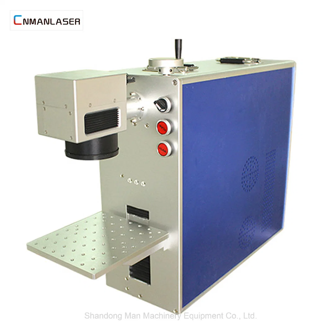 Stainless Steel Aluminum 20W 30W Desk Model Fiber Laser Marker