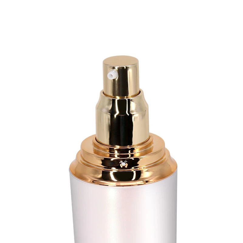 China Wholesale/Supplier Luxury Cosmetic Packaging Pearl White Acrylic Bottles and Jars in Competitive Price