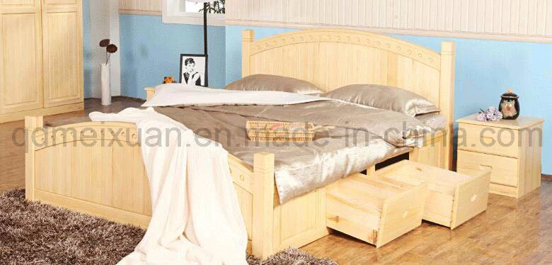 Solid Wooden Bed Modern Beds (M-X2771)