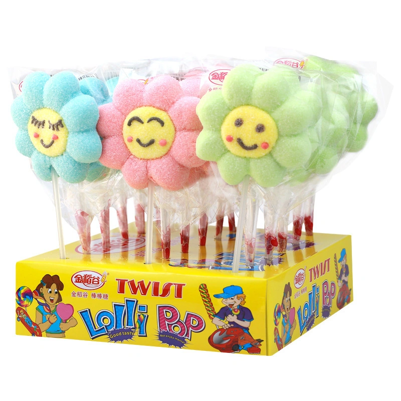 Yummeet 80pcs/CTNs OEM Cotton Pinwheel Shape Marshmallow Gum