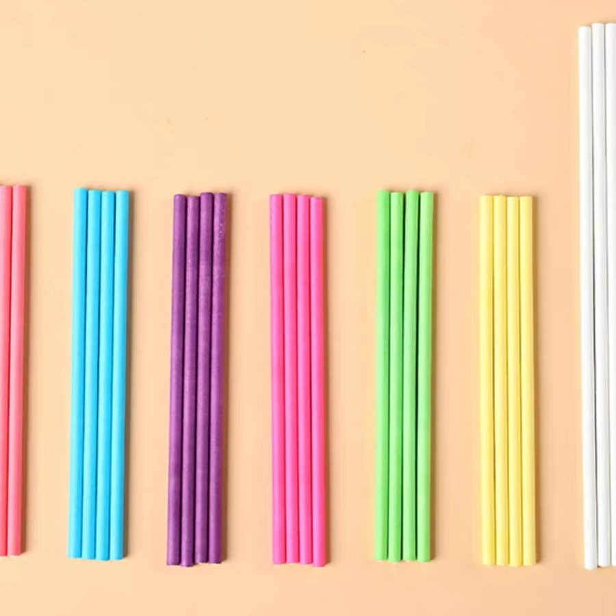 Großhandel bunte Lollipop Stick 15cm Papier Kuchen Pop Sticks Handwerk Papier