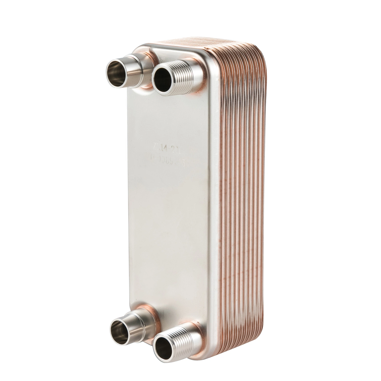 UL CE Certificated Copper Brazed Plate Heat Exchanger for Condenser Evaporator Cooler HVAC Chiller Boiler Heat Pump