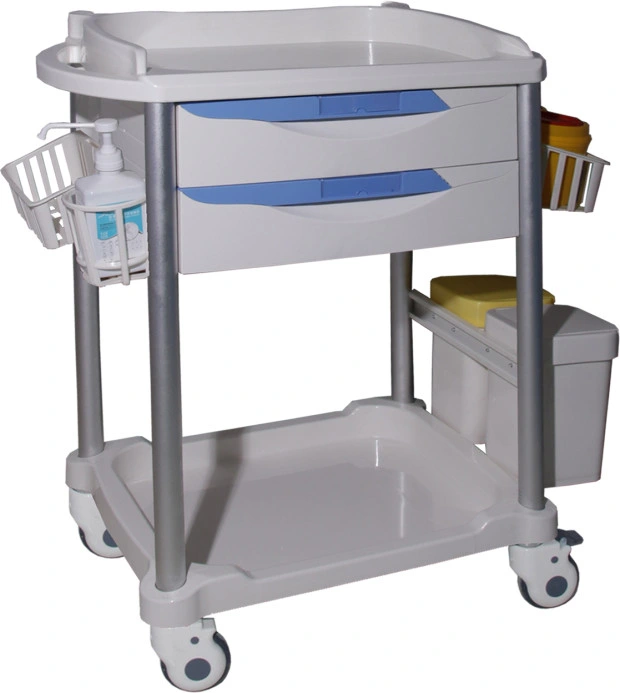 New Designed Hospital ABS Plastic Clinical Medicine Trolley