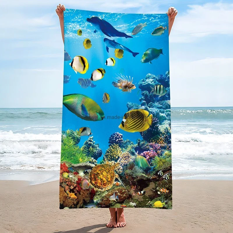 Chine Vente à chaud Vente en gros portable Home textile microfibre serviette séchage rapide Serviette de plage en microfibre