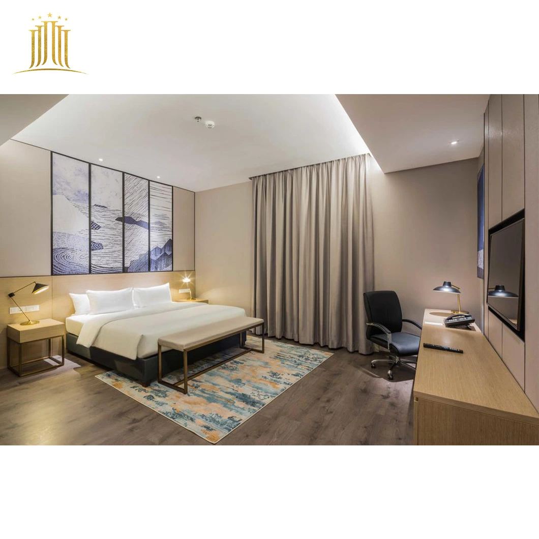 China 5 Star Hotel Manufacturer Wholesale Dubai Modern Luxury Hotel King Size Bed Bedroom Wooden Furniture Set