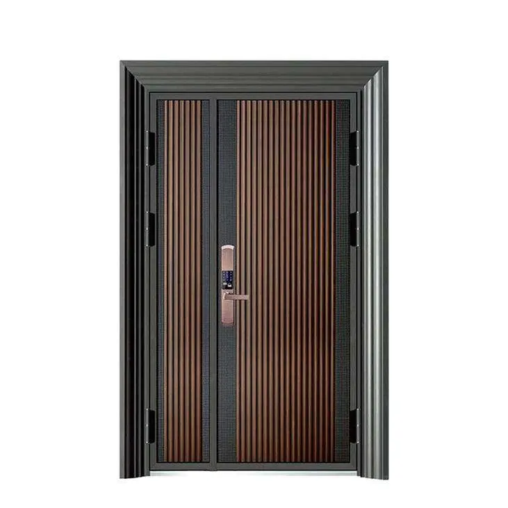 Made in China House Metal Doors Factory Price Room Steel Security Wood Door