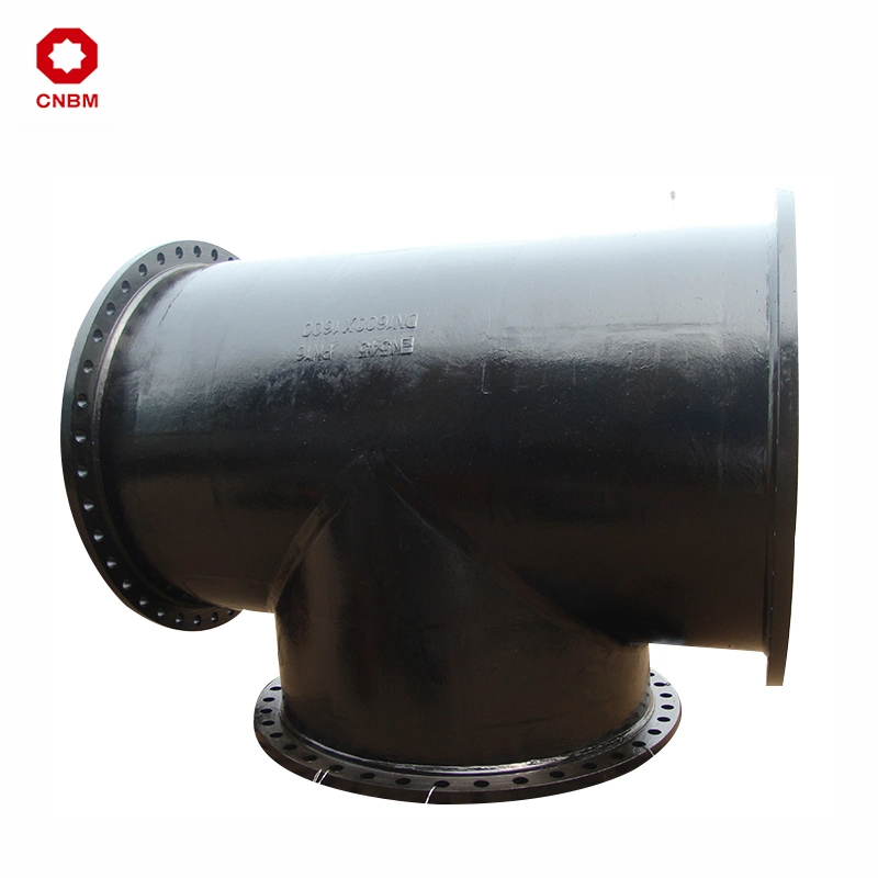 ISO2531/En545/En598 Ductile Cast Iron Fittings for Water/Sewage K12/K14 Di Fittings with Cement Lining Zinc Bitumen Coating Fbe Epoxy Coating Socket/Flange