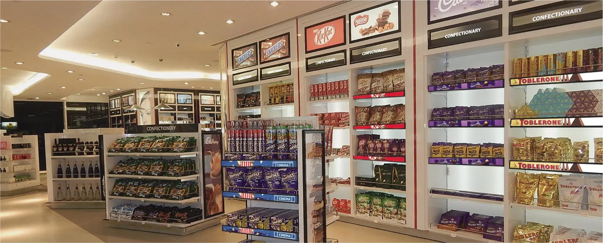 شاشة عرض LCD مشط بحجم 19-65 بوصة من Super Market BAR عرض ترويجي على شاشة العرض الرقمية العريضة للغاية لنظام Wifi CMS للتحكم عن بُعد