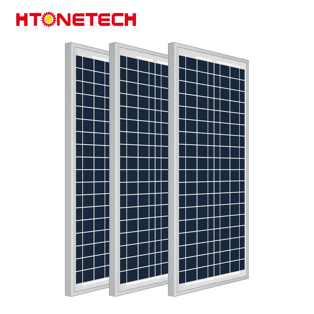 Htonetech 150W Monocrystalline Solar Panel Factory Small flexible Solar Panel China Doble vidrio Tipo células solares silicio policristalino