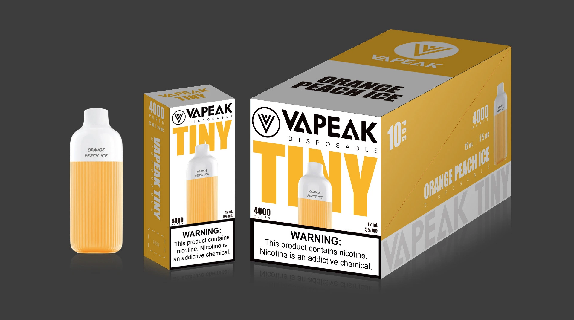 USA Hot Selling 50mg Salt Nicotine Vapeak Tiny Pod Device Electronic Cigarette 4000puffs Blue Razz Vape Pen Disposable E Cigarette