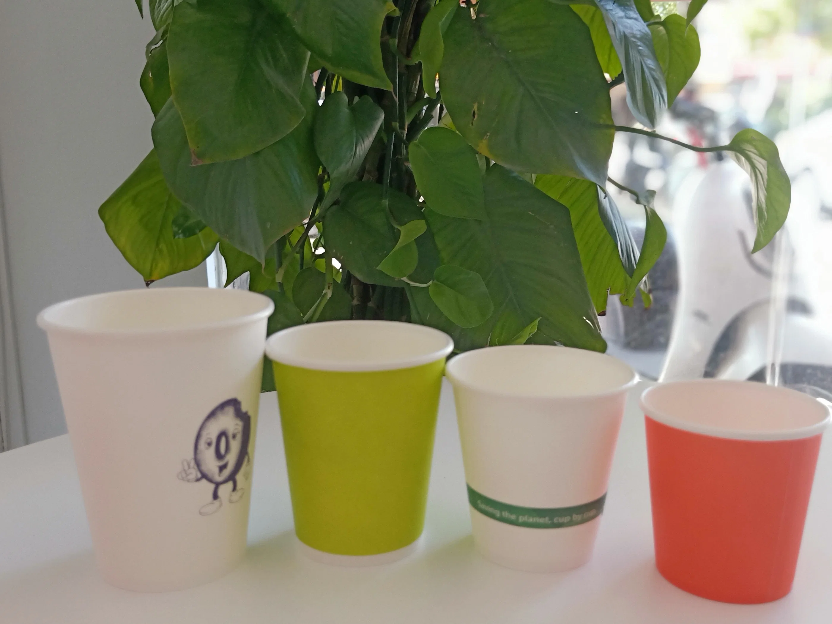 Factoty Supply Plastic Free 100% Paper Plastic Free без ПЭ Одноразовая чашка для кофе с фирменным логотипом и биоразлагаемым кофе