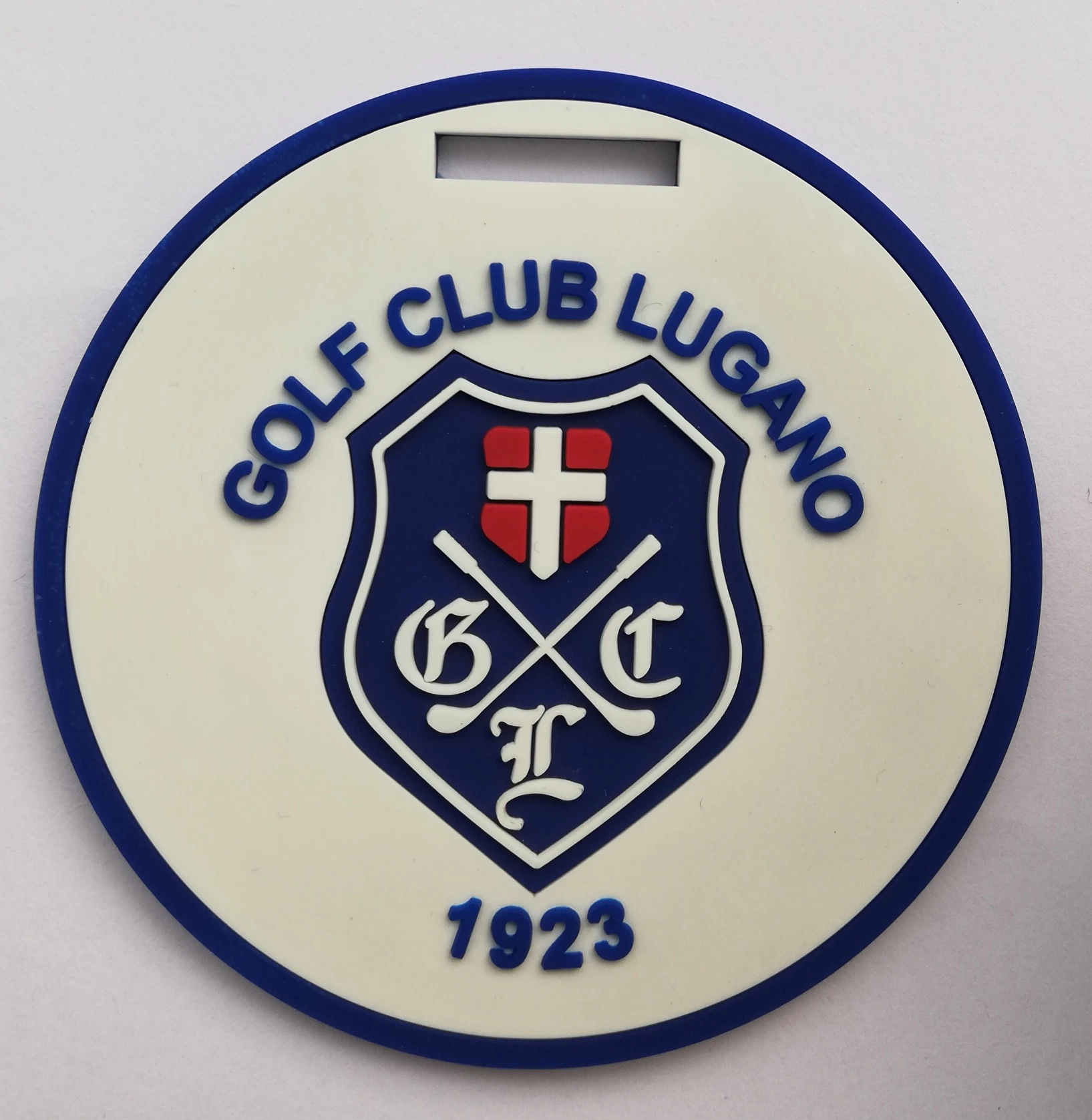 Custom 2D Soft PVC Luggage Tag Rubber Bag Tag for Golf Club