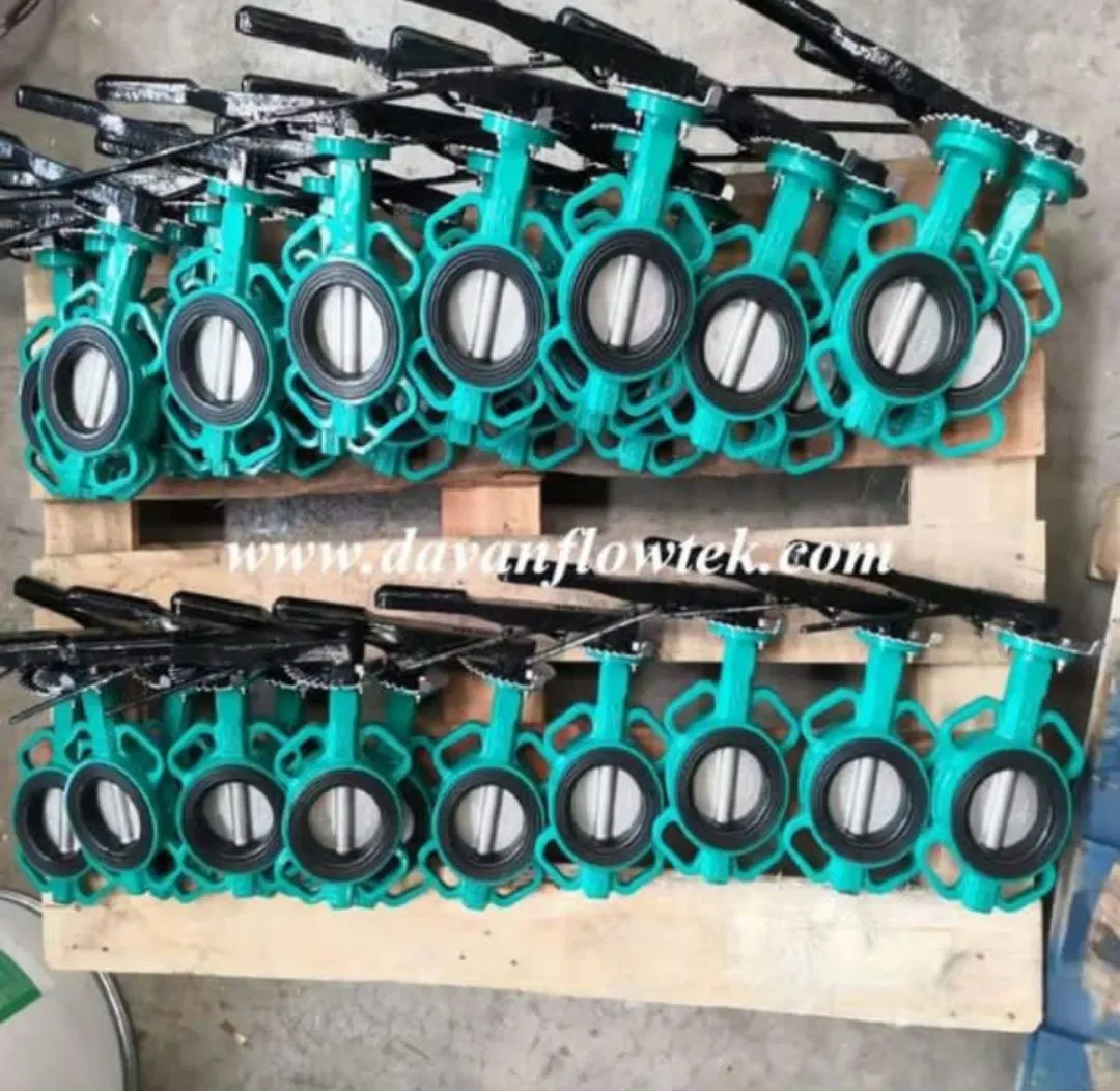 Ductile Cast Iron Ggg50 Wafer Lug Flanged Water Manual Operated Butterfly Valve