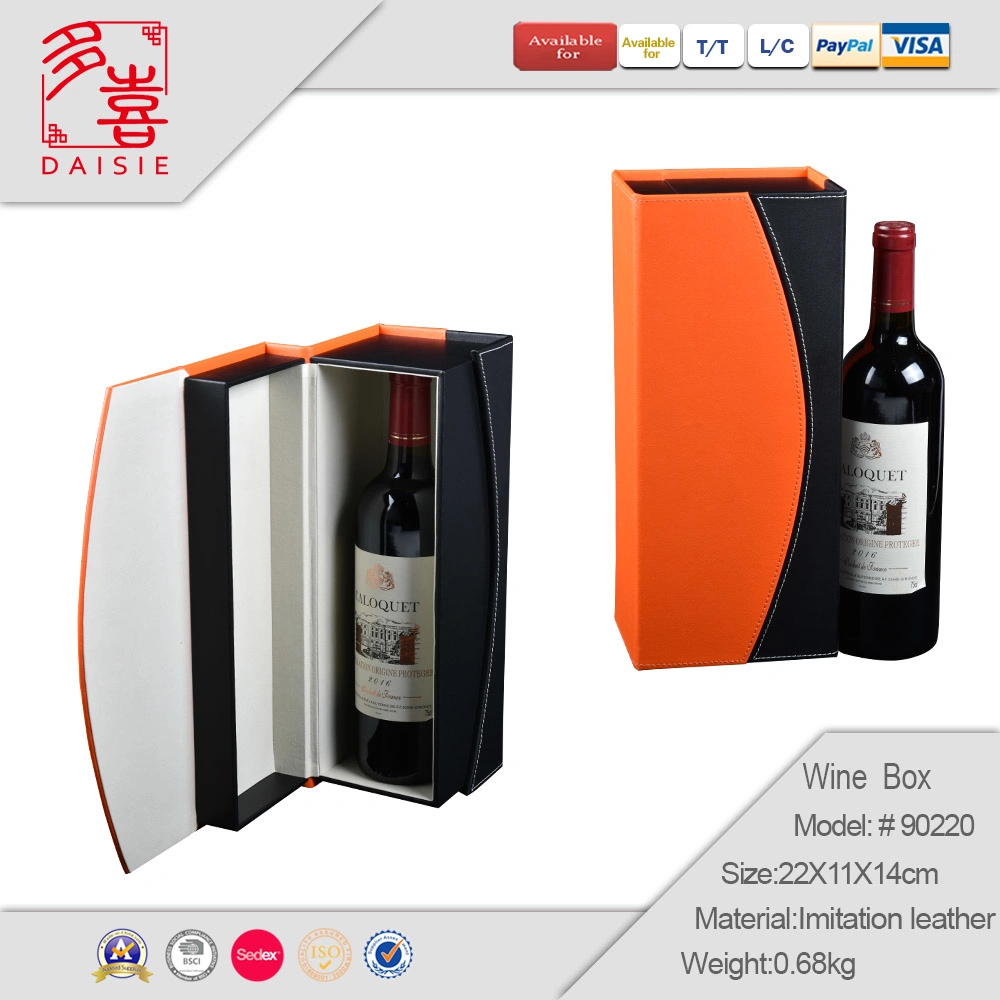 Square Wine Bottle Gift Box (6571R1)