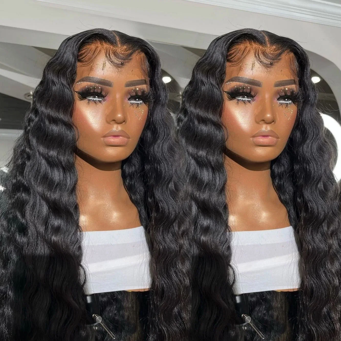 Brazilian Virgin Full Lace Natural Transparent HD Front Hair Wig