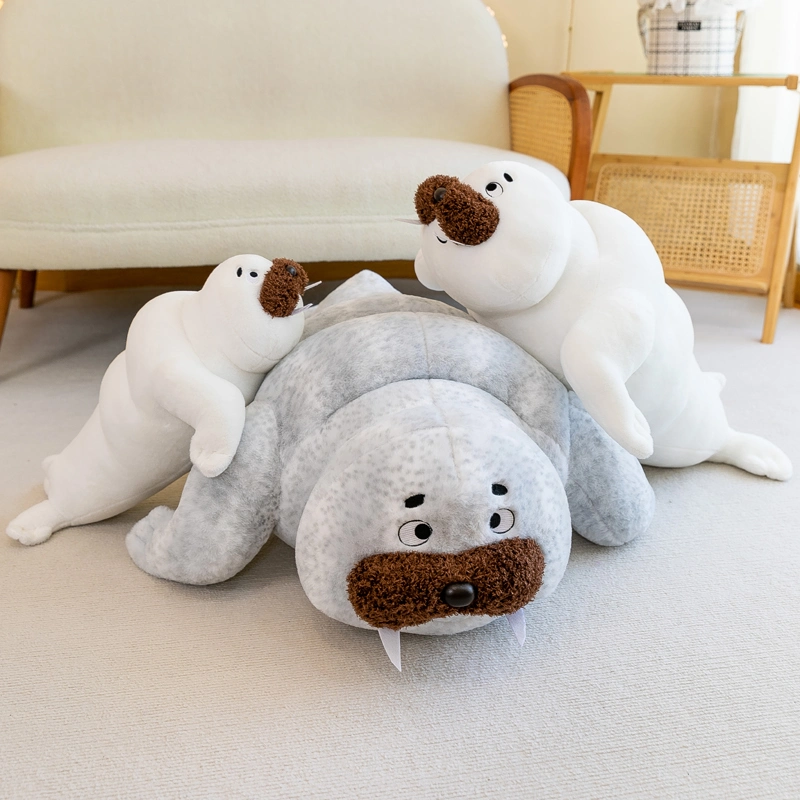 Novelty Custom Stuffed Toy Seal Pup Plush Stuffed Animal Seal Sea Lion Plush Toys Wild Life for Kids