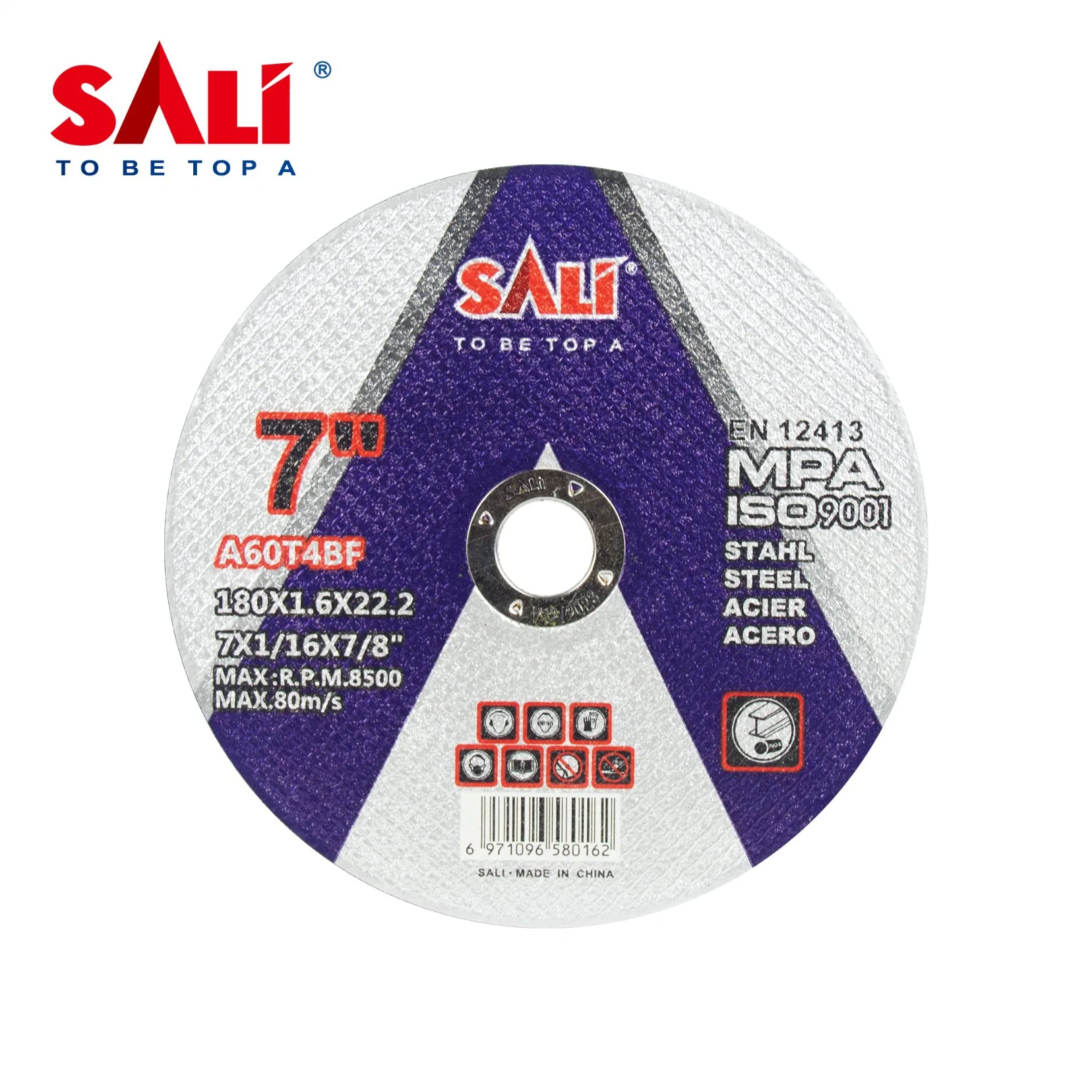 Sali Disco de Corte de 7 Pulgadas 180mm Disco de Corte de Acero Abrasivo para Metal