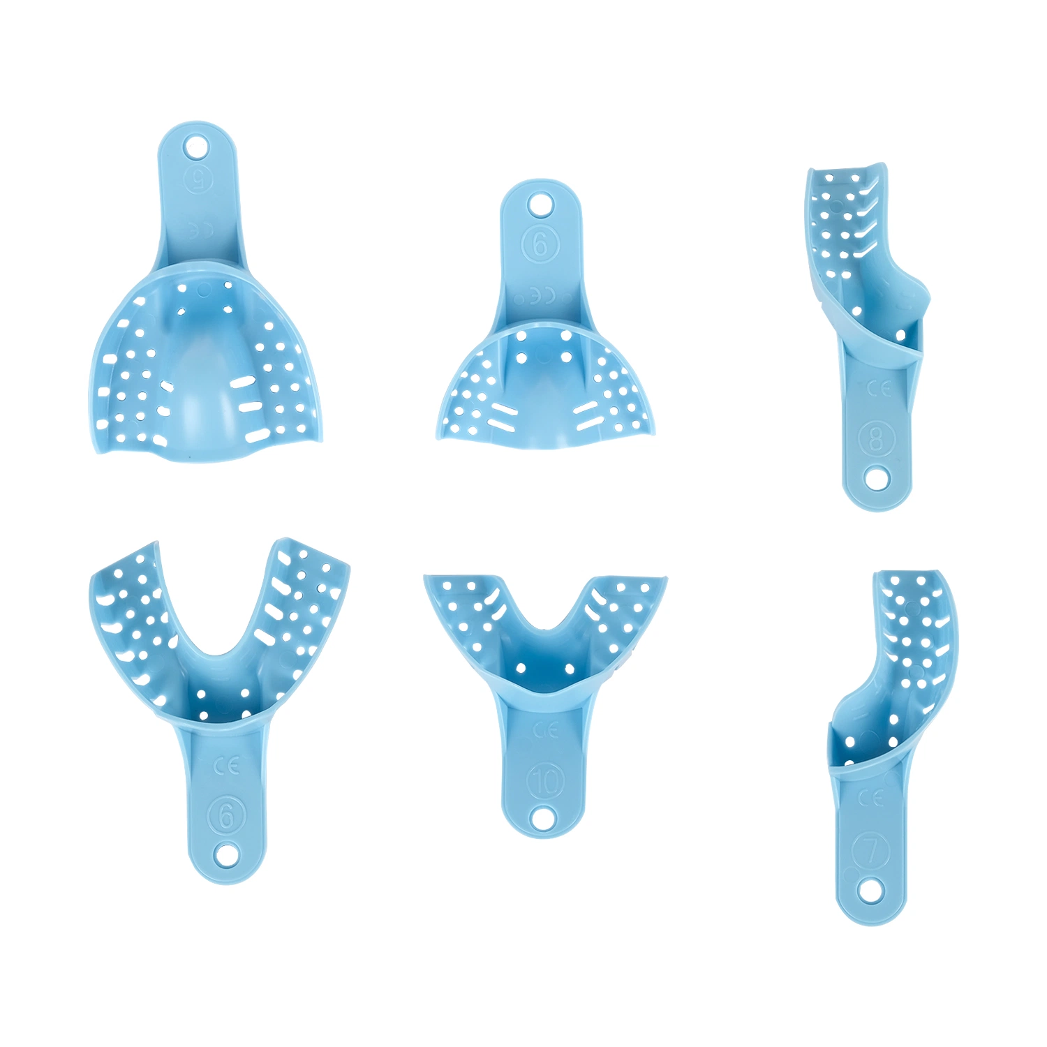 Single-Use Adjustable Dental Impression Trays High Hardness Plastic Tray