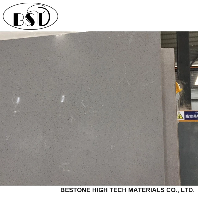 Grey Engineered Quartz Stone Slabs Solid Surface