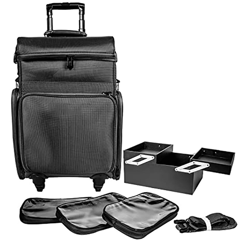 Soft Rolling Makeup Large Laptop Waterproof Holder Travel Trolley Case