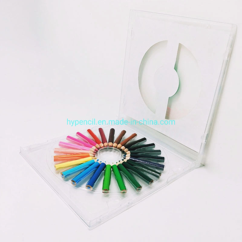 Sm5542-Promotion-Geschenk Super Mini Color Pencil 24pcs in CD-Hülle Werbestift