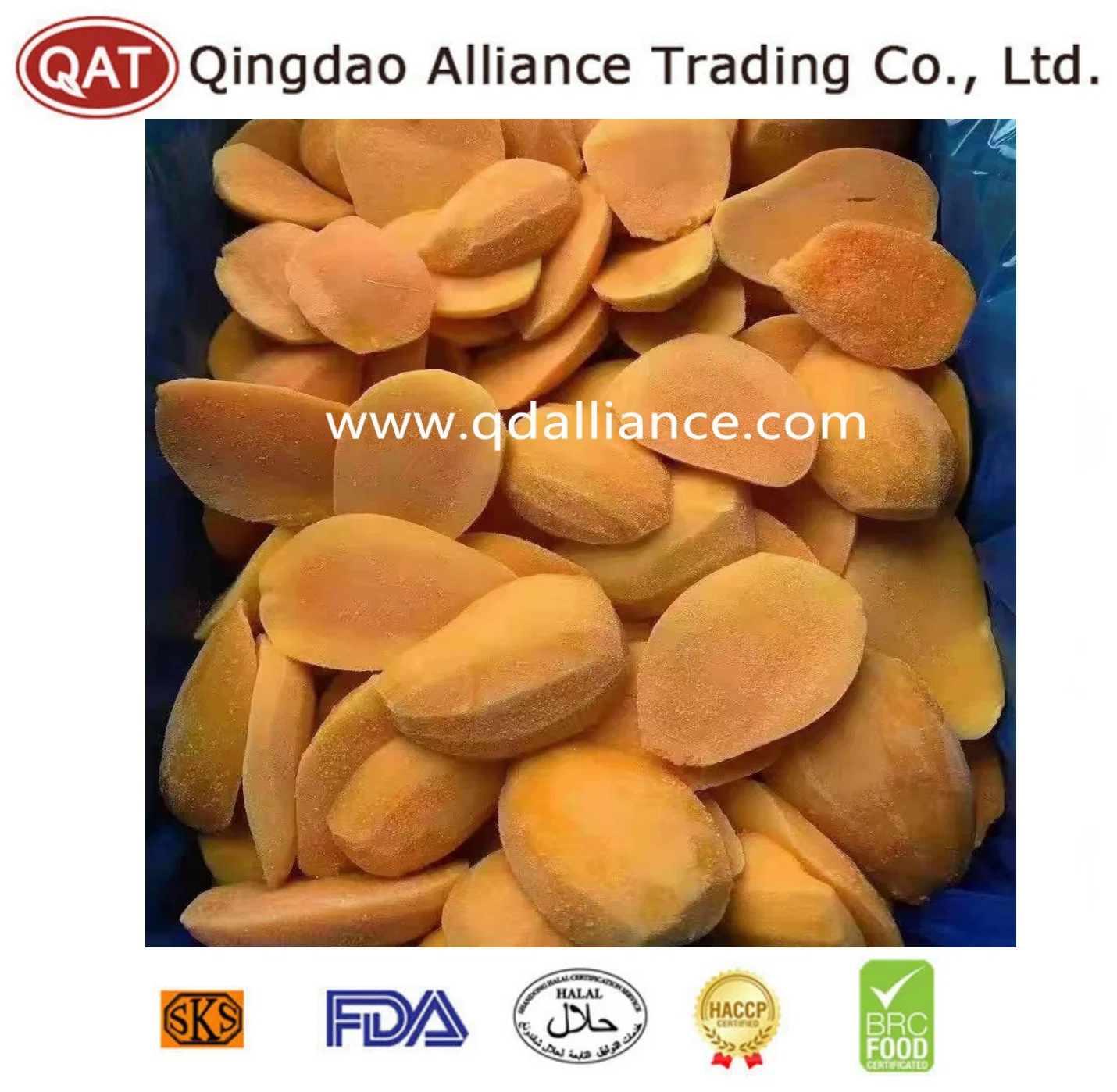 IQF de grande valor frutas congeladas Mango Halve com retalho Bulk Preço