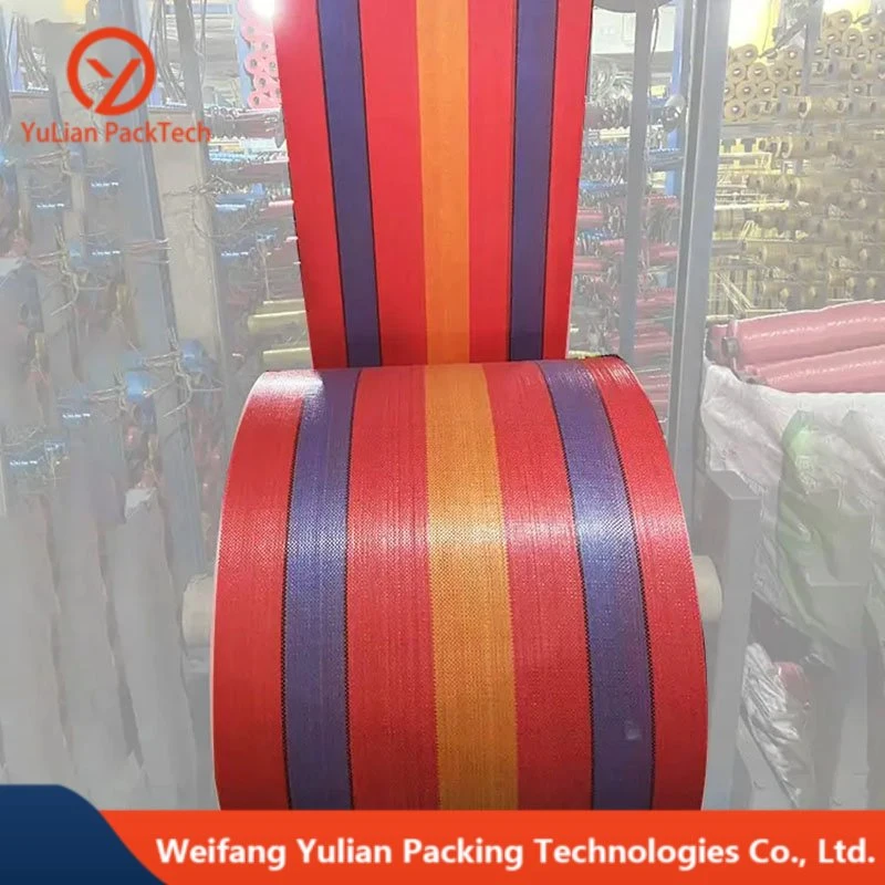 100% Virgin Material Tubular Fabric PP Woven Fabric Roll for Making Sack Bags PP Woven Bag Roll
