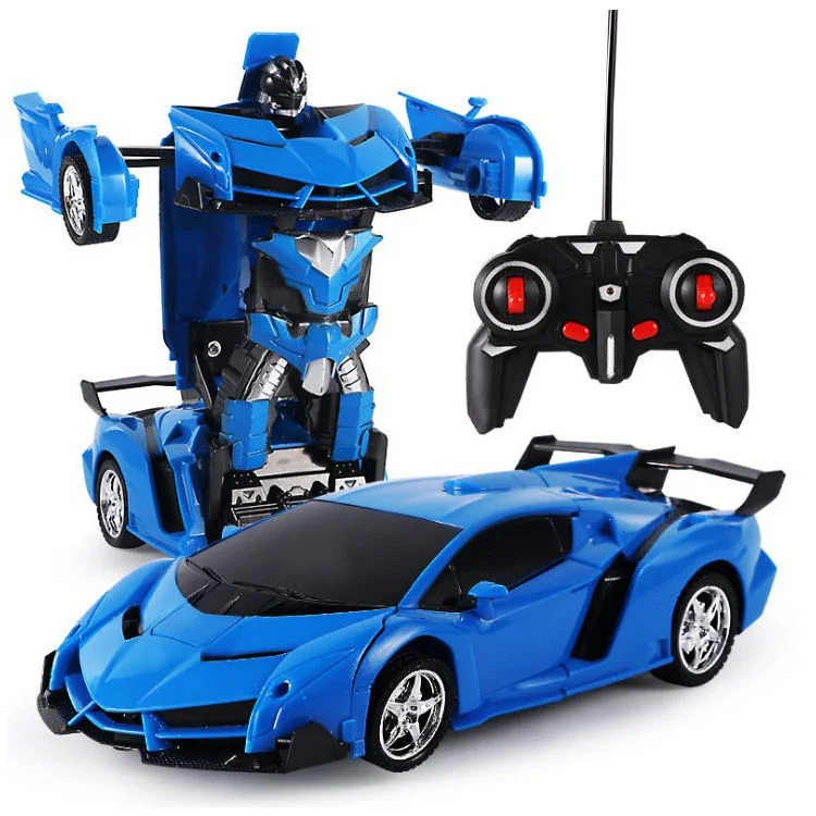 Деформация Электрический робот Transform Toy 1: 16 Дистанционное управление автомобиль 2 в 1 батарея Пластиковая оконная коробка 60 AA RC