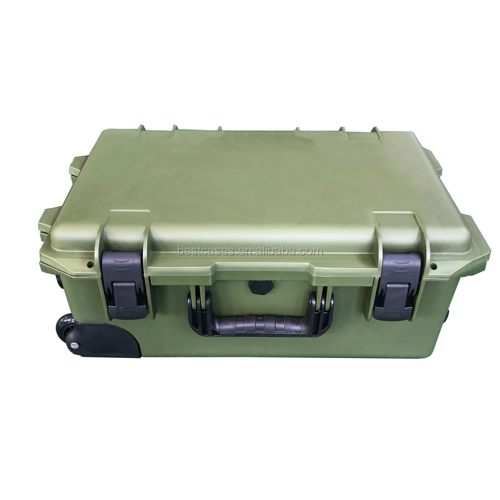 China Manufacture IP67 Waterproof Hard Plastic Protective Electrical Equipment Tool Box with Foam and Wheels