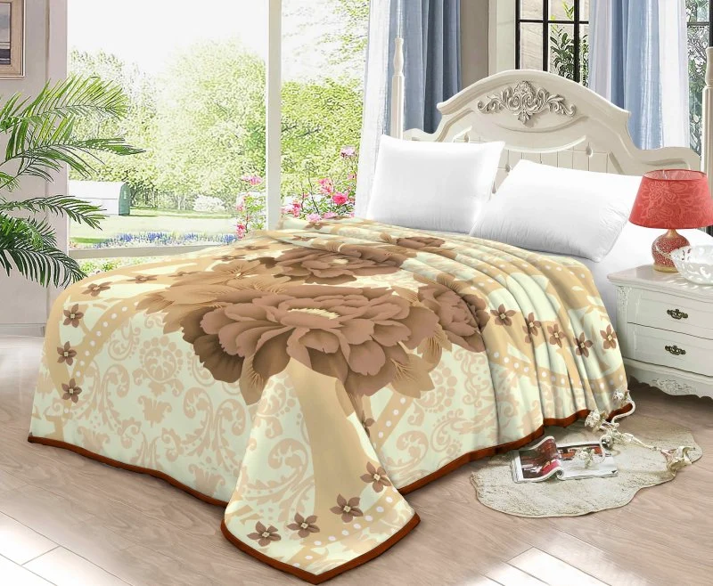 Truelove Vison Vison Raschel moelleux en duvet Set Home lit faux Vison gaufré pondérée des couvertures de lit en bonneterie jeter Jacquard lourde couche