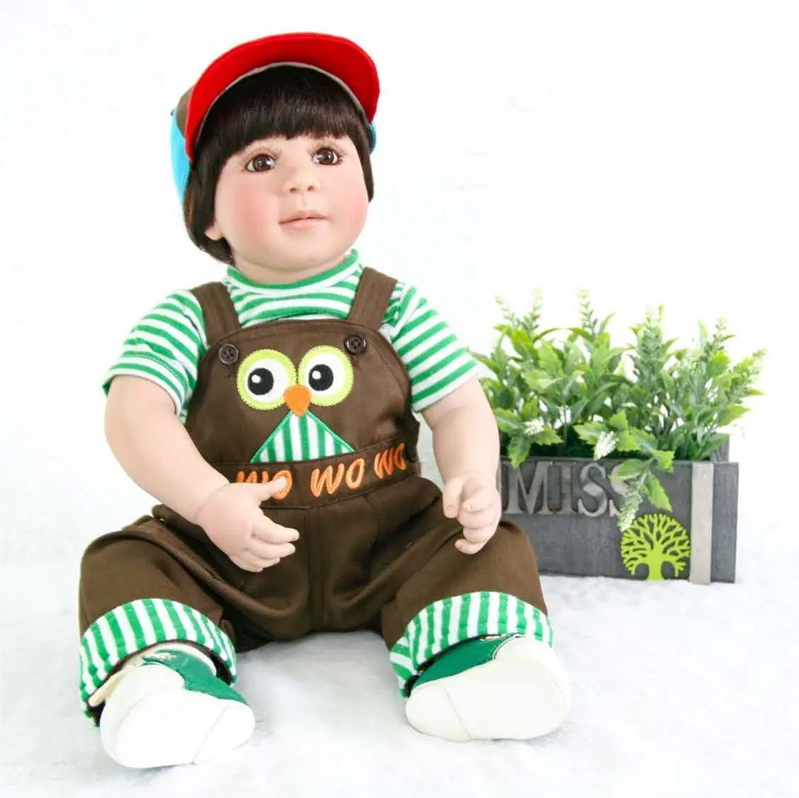 OEM Factory Customized Reborn Baby Dolls Realistic Silicone Doll Children Toy Vinyl Baby Dolls Baby Boy Doll Boy Girl Doll Gift Manufacturer in China