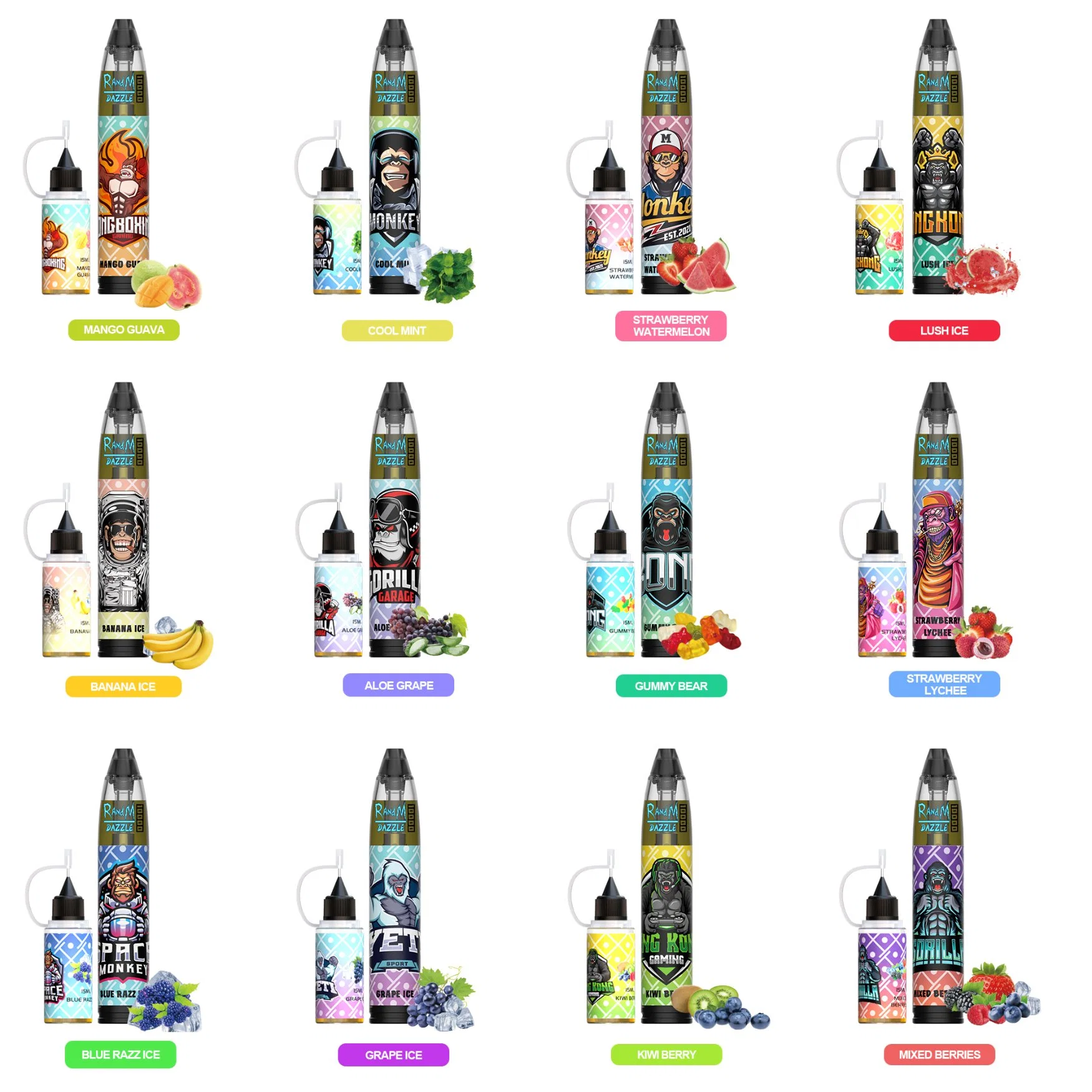 15ml E Liquid Refillable Tank Original Fumot Factory Wholesale/Supplier Dazzle 10000 Puffs RGB Light Disposable/Chargeable Vape