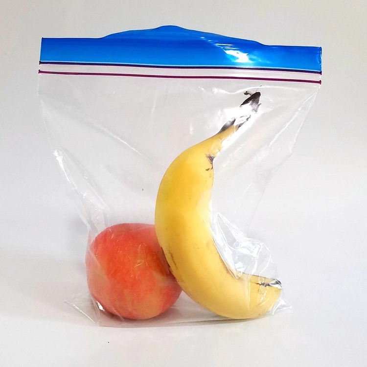 Plastic Polythene Ziplock Bag Clear PE Ziplock Double Reclosable Zipper Bag / Double Zip Lock PE Zip Lock Bag