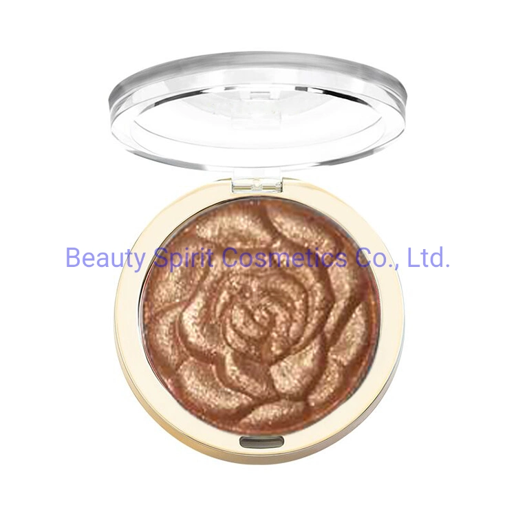 OEM Gran Marca de Cosméticos de Calidad Maquillaje Bronceador Paleta de Sombras de Ojos Maquillaje Resaltador Facial.