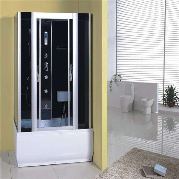 Bathroom Sliding Rectangle Hydromassage Shower Bath Cabin with Tub