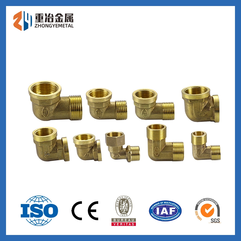 Copper Pipe Fittings H80 Astmc2400 C2400 Connectors Threaded Elbow Fittings