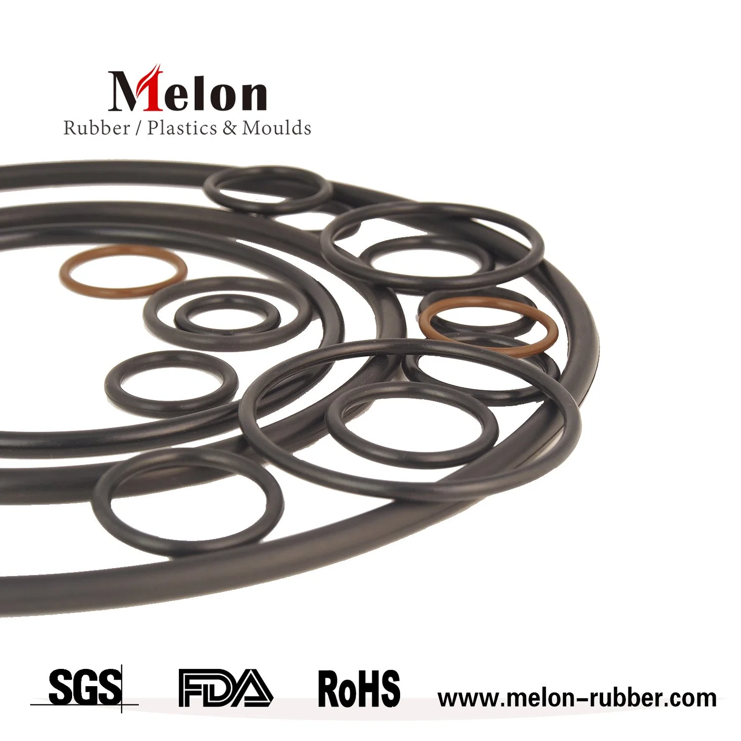 Made in China 1.78 2.62 As568/1.0mm Metric NBR Rubber O-Ring/ Custom Molded Injection Sealing Silicone Rubber Products