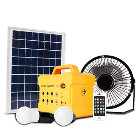Home Beleuchtung Handy Laden CE zertifiziert die beliebtesten Tragbares Mini Solar Home System für Off-Grid-Bereiche