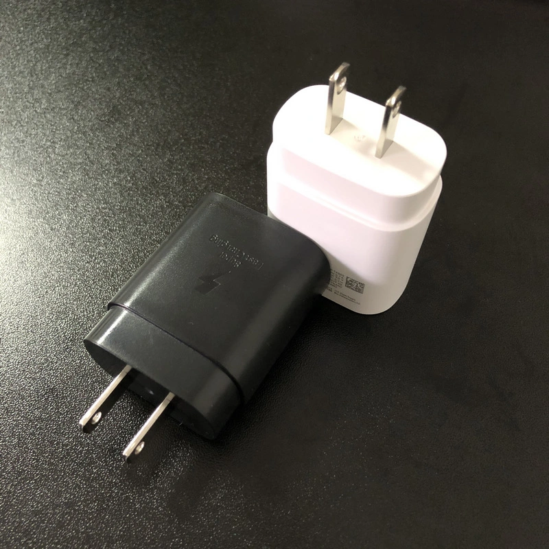 1: 1 original Cargador rápido de teléfono móvil de alta calidad 25W USB-C PD adaptador para Note10 EU Us Plug