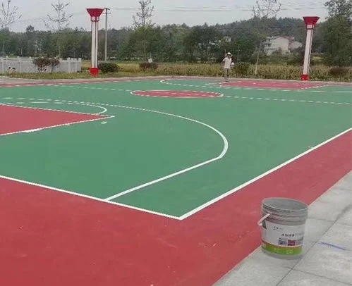 Pista de Voleibol cubierta Pintura sílice PU material para la Escuela Parque infantil