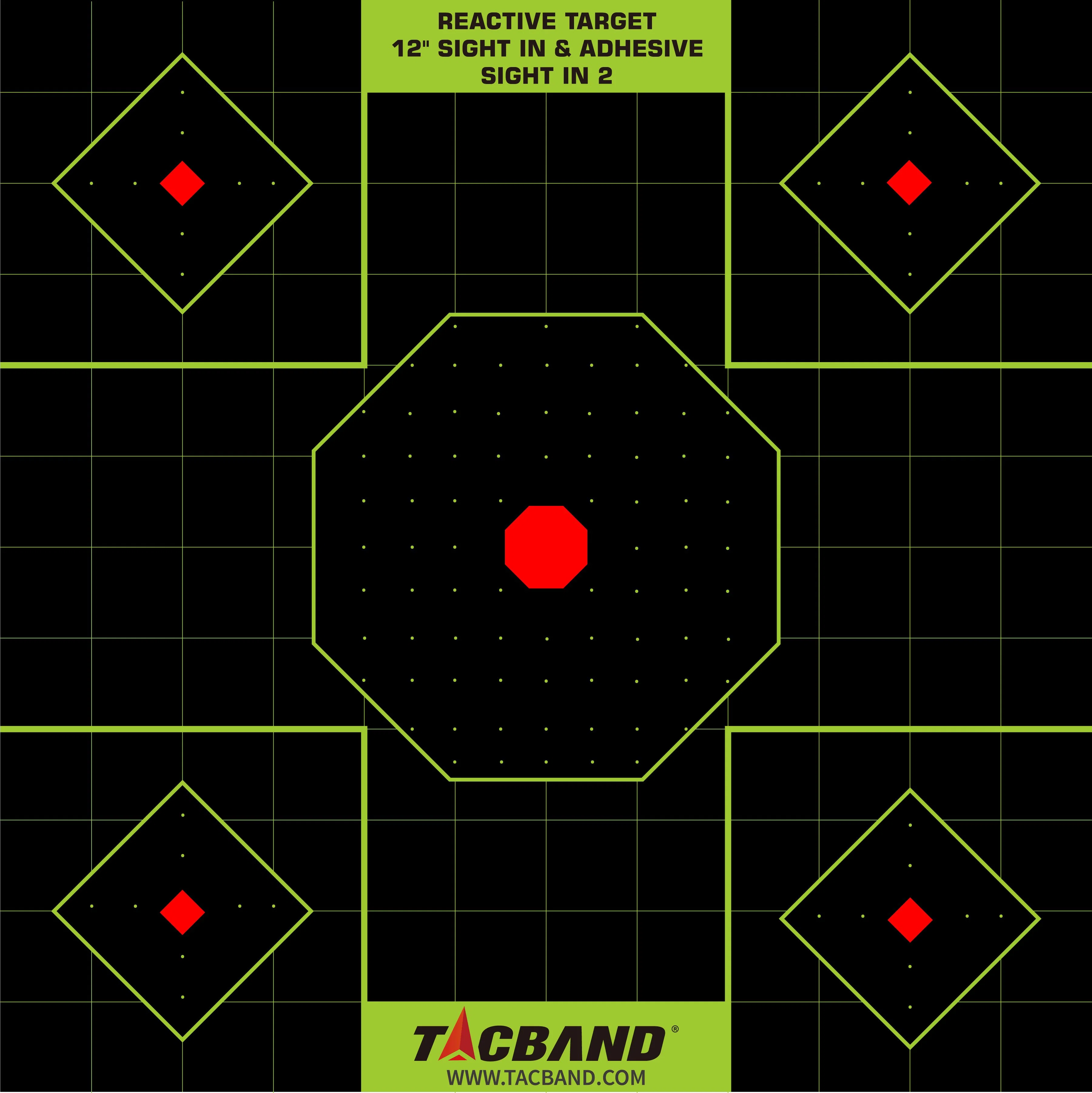 Tacband 8&prime; &prime; Reactive Target Adhesive 12&prime; &prime; Shooting Accessories