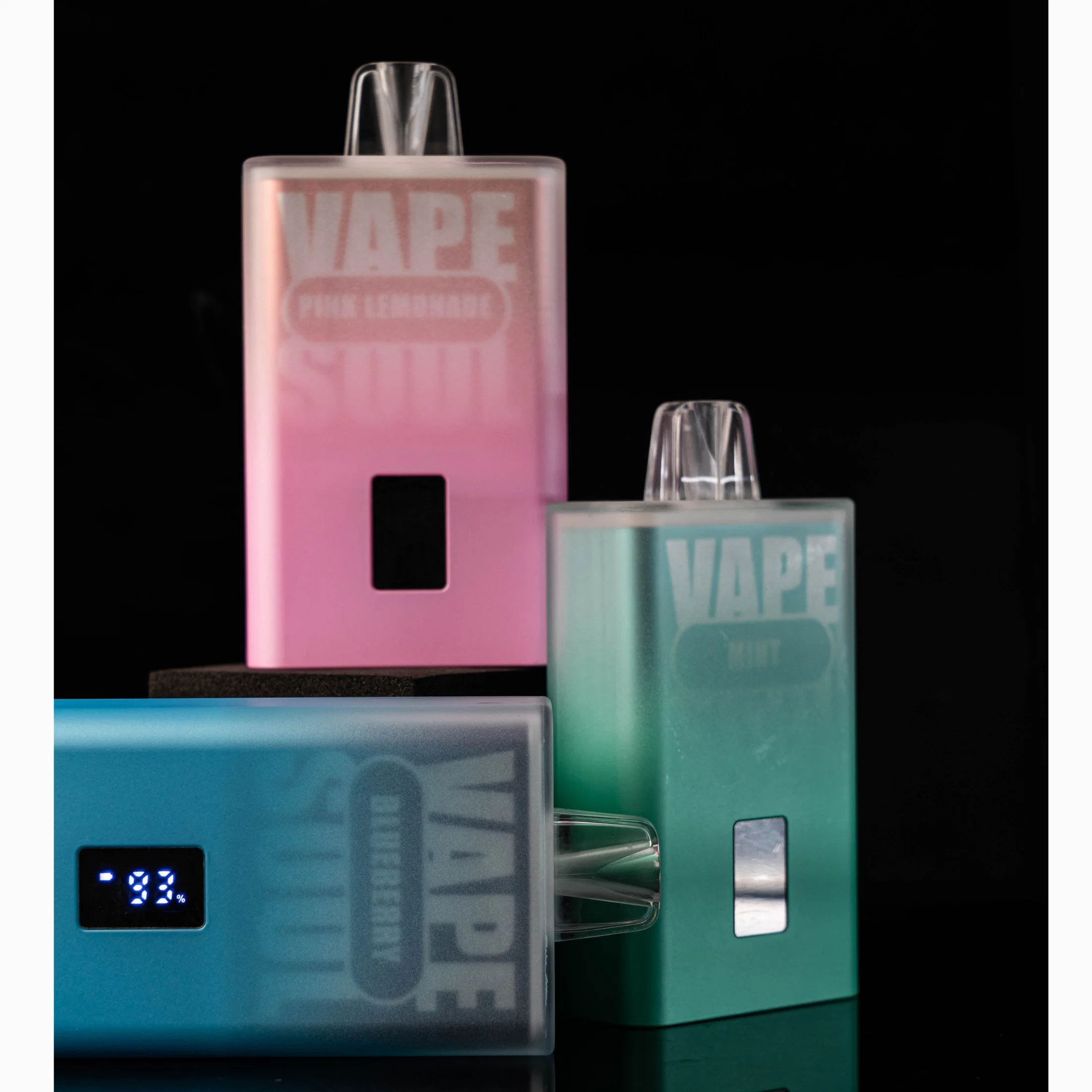 Vapesoul pantalla LCD flujo de aire ajustable malla bobina Elf VAPE Vaporizador electrónico Bar 20ml E-Juice Atomizer