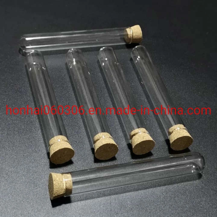 Clear Glass Cigar Tube with Cork Lid