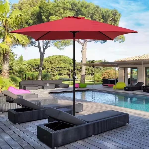 Durable Steel Pole 6 Ribs Mk002 &phi; 2X3m Patio Umbrella with Crank