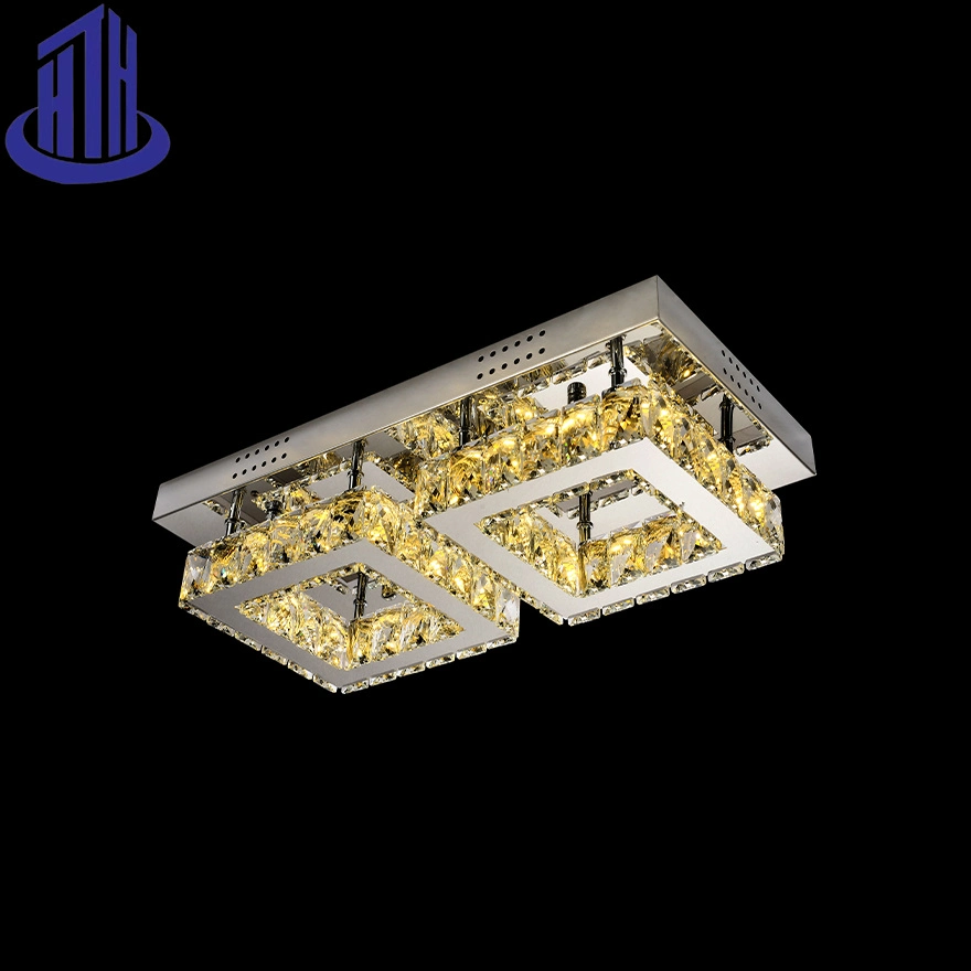 Modern Crystal Square Kitchen Island Wholesale/Supplier LED Ceiling Light (9034)