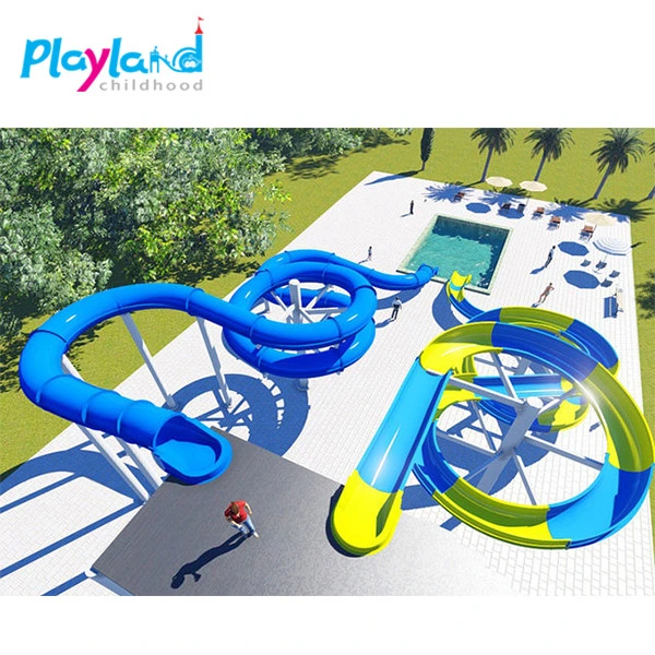 Parque Acuático de alta calidad el equipo utilizado en fibra de vidrio del precio del juego de agua